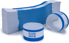 Pack of 500 Currency Band Self Sealing Currency Straps Bands Money Bill Wrappers