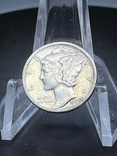 1938 D  Mercury Dime circulated 90% Silver Fine  # RJ154