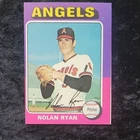 Topps 1975 Nolan Ryan #500 California Angels Autographed Signed Card