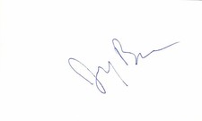Jerry Brown Former California Governor Signed Index Card Beckett