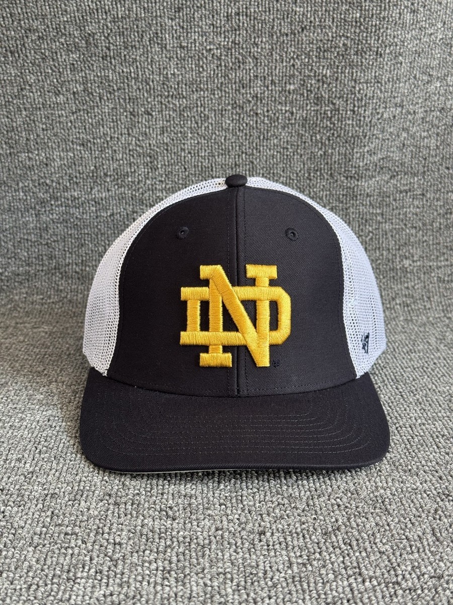 '47 Brand Notre Dame Trucker Snapback Navy White Hat ND NCAA Retro
