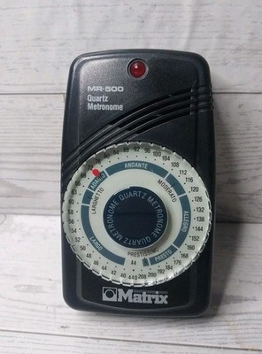 Matrix MR-500 Quartz Metronome w/ Sound and Light Built in Back Stand Works 
