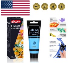 Acrylic Leather Paint 2.5oz Turquise for Shoe Painting -Leather Paint for Bag...
