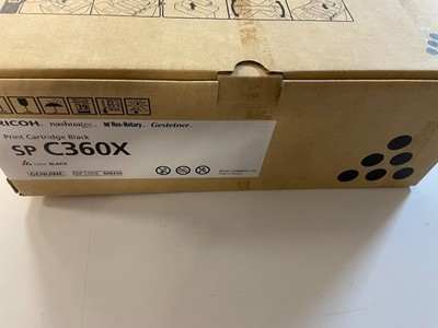 Original  Ricoh Toner, Black, SP C 360X, Black für Ricoh SP C 361 SFNW usw.