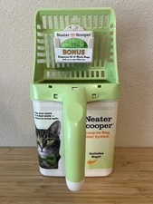 Neater Scooper | Scoop to Bag Cat Waste Disposal System | Litter Sifter w/ Bags