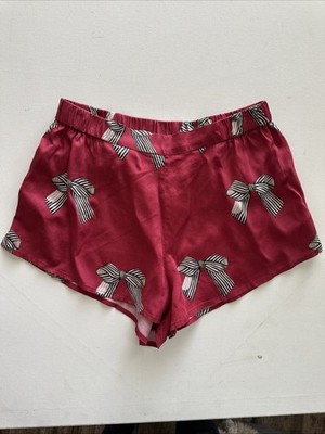 Printfresh + Mackenzie Childs Sweet Dreams Pajama Shorts Bow Pjs Medium