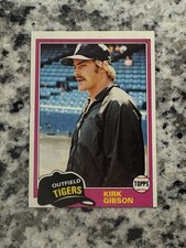 1981 Topps - Kirk Gibson #315 (RC) Detroit Tigers Baseball Card