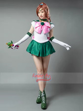 HALLOWEEN Makoto Kino Cosplay Halloween Costume Sailor Jupiter Uniform women's
