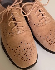 COLE HAAN Women's Zerogrand Wingtip Oxford Blush Pink Size 6