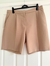 FAB TU STONE PINSTRIPE FORMAL SHORTS WITH POCKETS - SIZE 18 