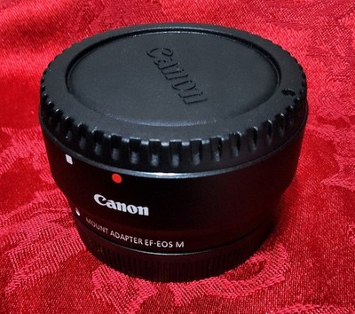 Genuine Canon Mount Adapter EF-EOS M for Mirrorless Cameras w Tripod Foot & Caps