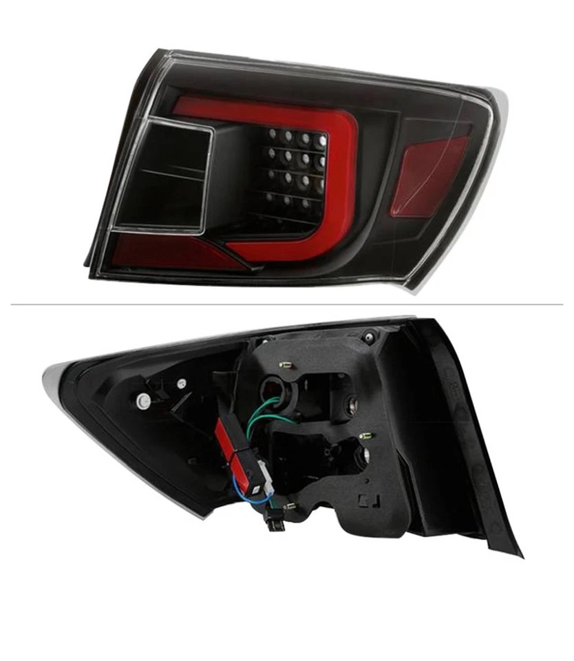 2008-2014 Subaru Impreza WRX / STI Sedan Black LED Tube Tail Lights - Image 4 of 4