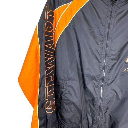 Winner’s Circle Tony Stewart #20 Black Orange Racing Jacket Size L NASCAR Zip Up - Picture 2 of 7