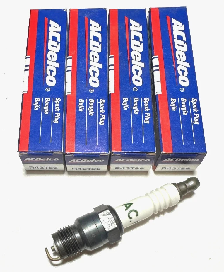 4x ACDelco R43TS6 Copper Spark Plugs Fits GM 2.5L Iron Duke  4.3 TBI Engines