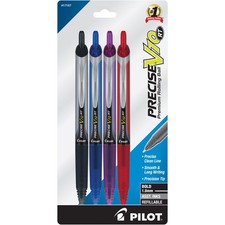 Pilot Precise V10 Retractable Rolling Ball Pens, Bold Point, 1.0 mm, Assorted, P