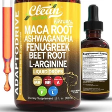 Clean Nutra Maca Root Liquid with Ashwagandha for Energy and Vitality