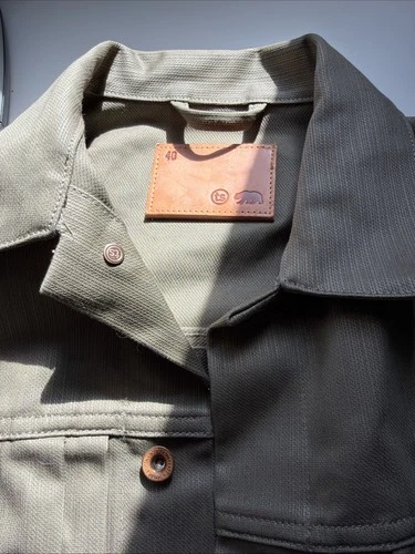 TAYLOR STITCH The RYDER JACKET Yoshiwa Mills Olive Green Size 40 NWT image 3