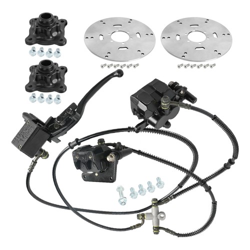 Moyeu De Roue Avant 3 Goujons + étrier De Frein Pour Go-kart/quad/trike - Neuf