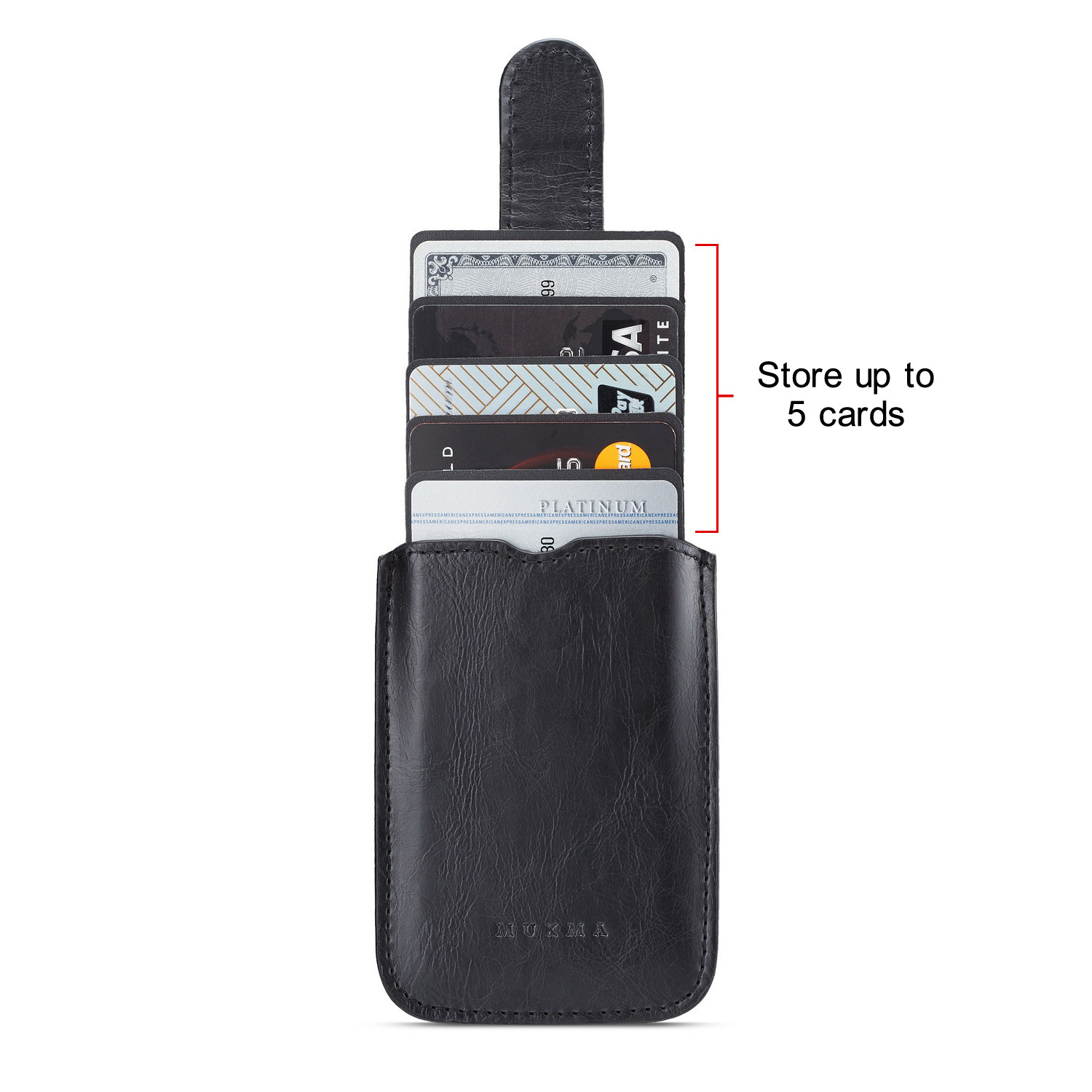 Wallet Slim Adhesive Phone Card Holder Phone Back Pocket Stick-on - Foto 13