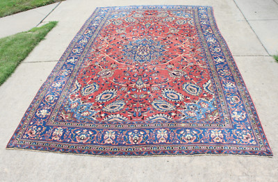 Vintage Hand Knotted Wool Royal ''Peacock'' Kashaan - 12'6''x7'4''