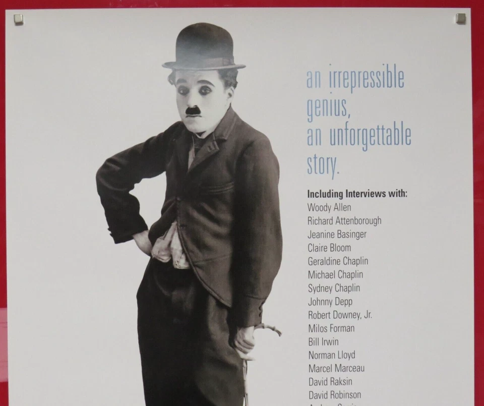 CHARLIE THE LIFE AND KUNST OF CHARLES CHAPLIN ECHT US 1 BLATT VIDEO POSTER 2003 - Bild 2 von 4