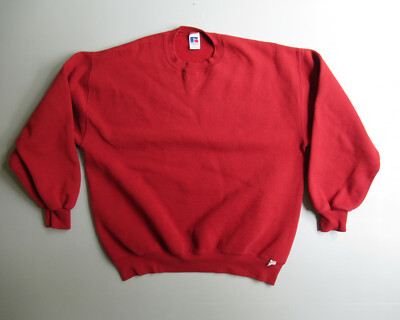 Vintage Red Russell Athletic sweatshirt XL crewneck 90s USA Made