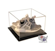 Counter or Desk Top Small Shoe Pair Display Case by GameDay Size 11 and Under