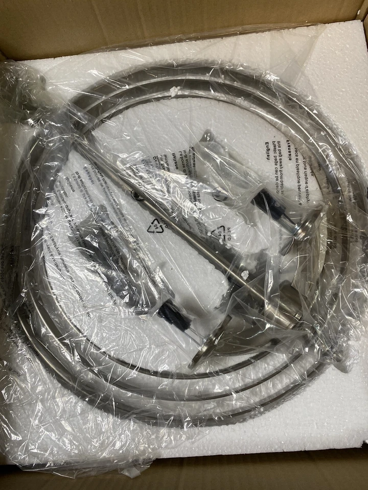 Warehouse of Tiffany RL8241SN Setsus Slvr Metal Shade 3-light Nickel Chandelier  - Image 2 of 4