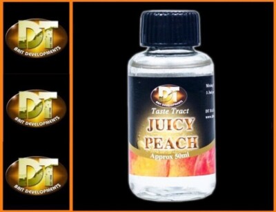 DT Bait developments boilie flavour JUICY PEACH 50ml carp fishing