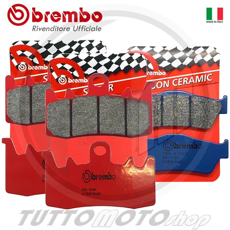 PASTIGLIE FRENO BREMBO DUCATI MULTISTRADA 950 2017 2018 KIT ANTERIORI + POST.