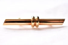 Vintage Tie Bar Collar Pin Gold Tone Men's Minimalist Tie Suit Accessories Gift 