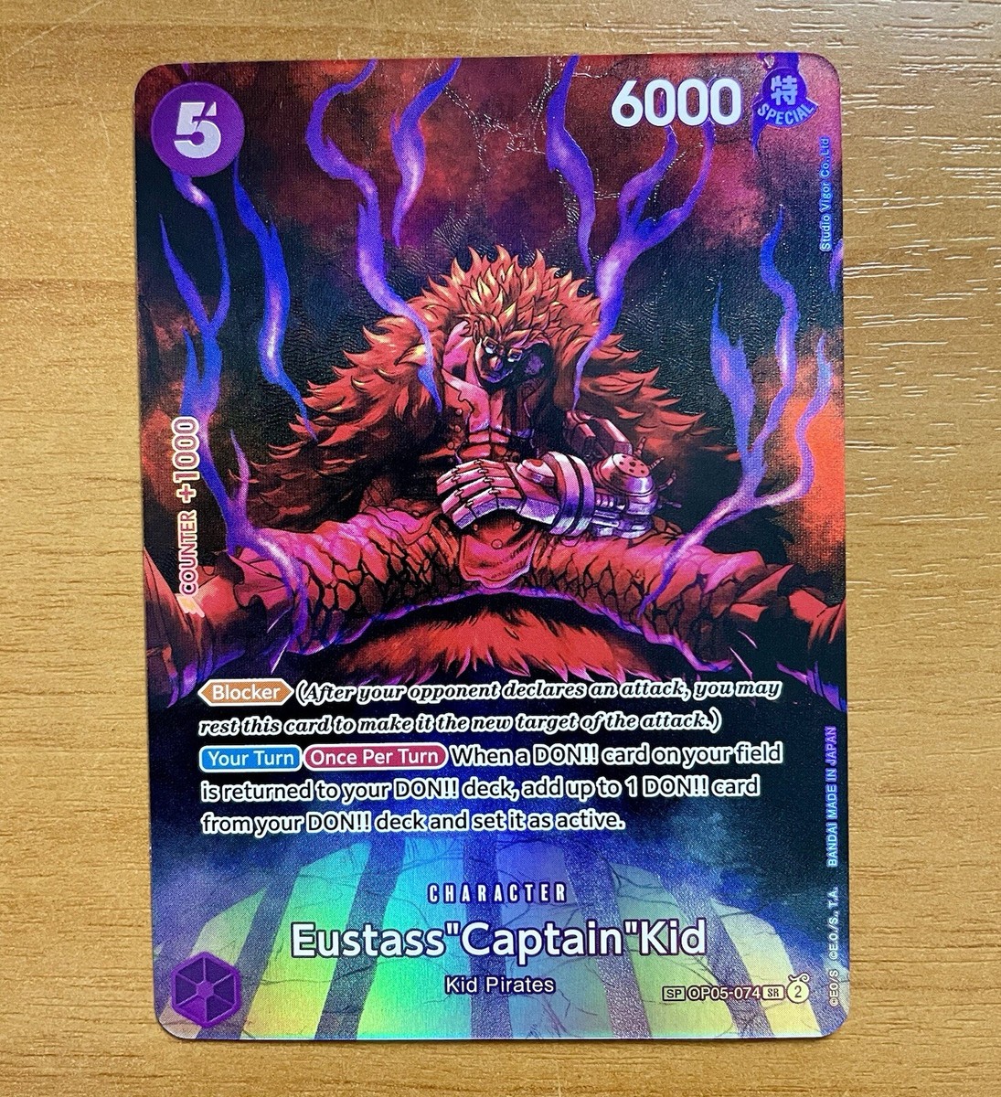 Eustass “Captain” Kid SP Alt. Art | OP05-074 ENG | One Piece TCG