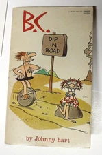 B.C. Dip In Road by Johnny Hart 1974 Fawcett Gold Medal Comic Strips Paperback