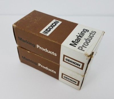 Vintage Dixon 2 Doz Green Thick Wax Marking Crayons Made in USA