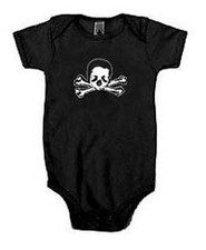 Baby Pirate Classic Skull and Bones One Piece...