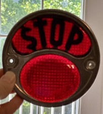 Unrestored Vintage Stop Light Lens
