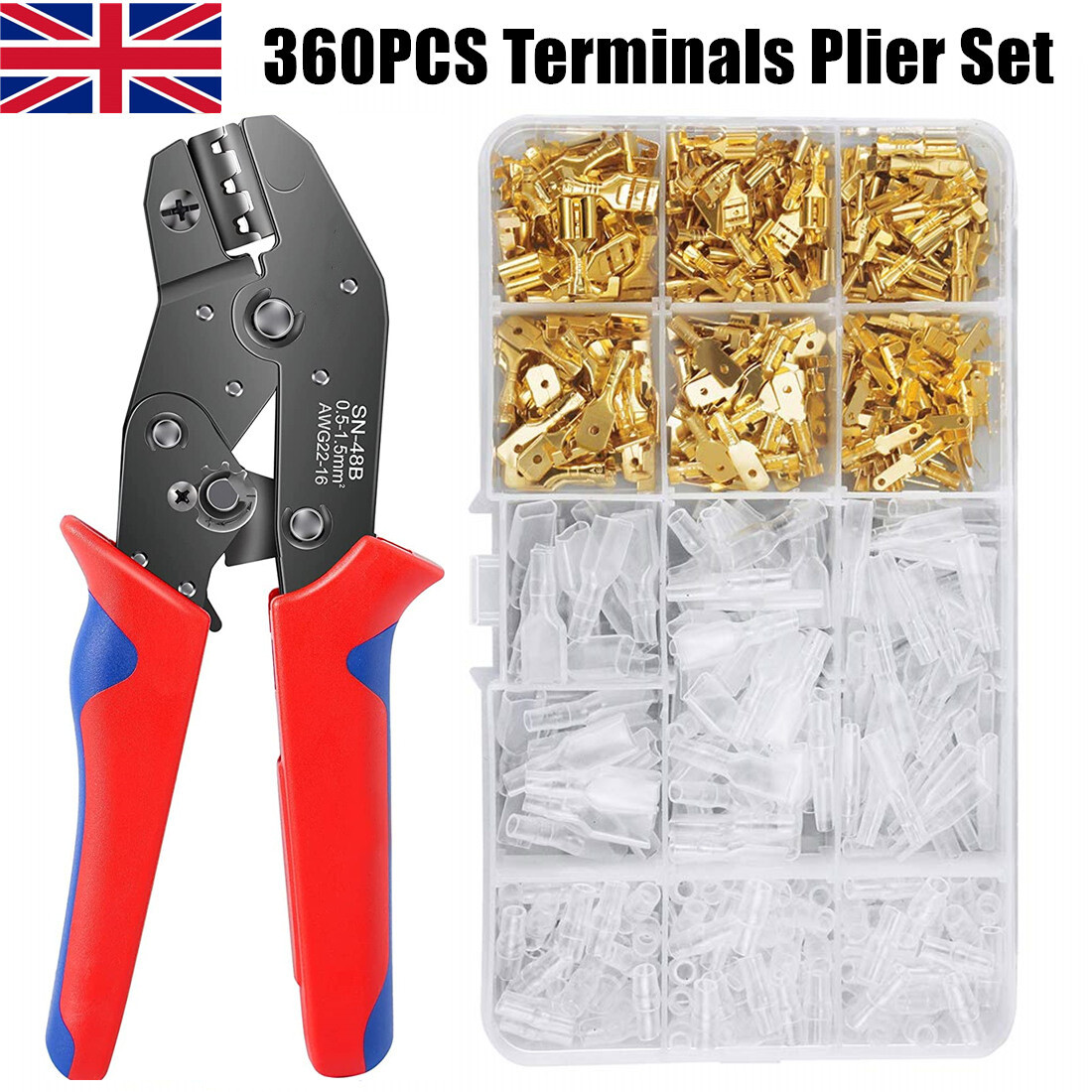 100/50/Female Male Spade Electrical Crimp Terminal 2.8mm 4.8mm 6.3mm Wire Connectors From Other Building Supplies - Price 12.68