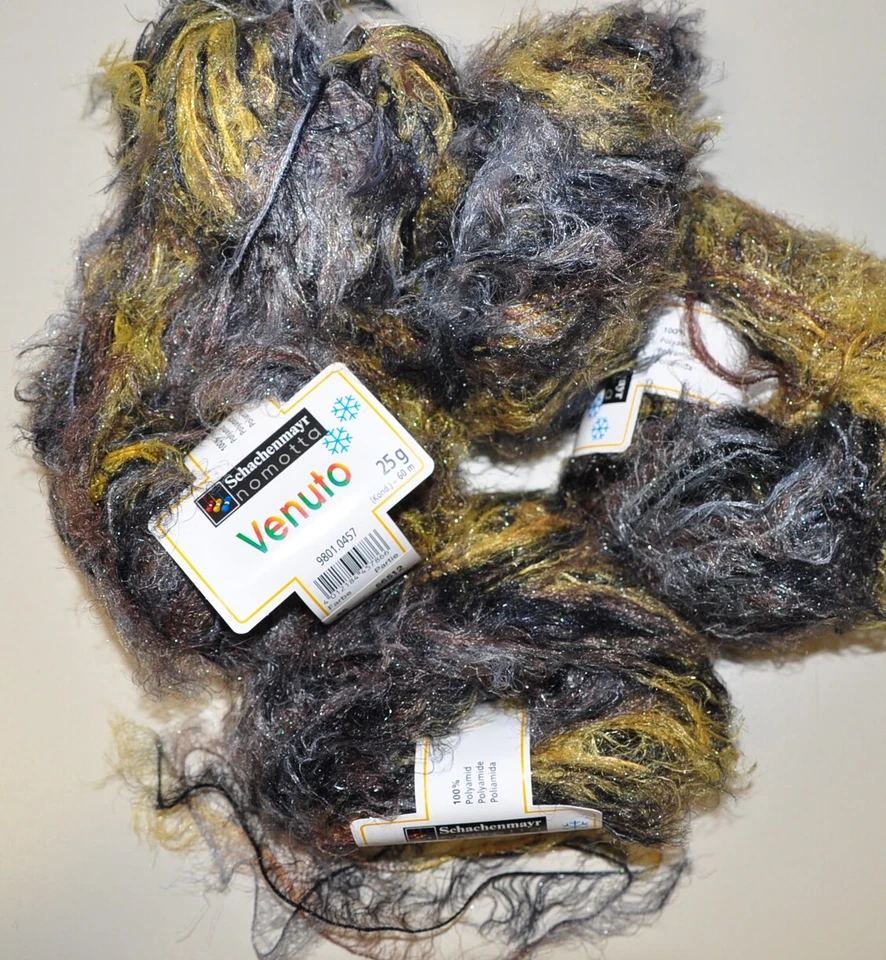 1000g (40 x 25g)  Venuto Schachenmay Flauschgarn Fellgarn Fransenwolle vegan 86. - Bild 4 von 4