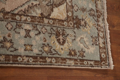 Handmade Wool Anatolian Distressed Area Rug 5x9 Vintage Carpet - Picture 14 of 21