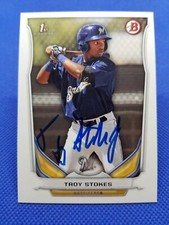 Bowman TROY STOKES JR. Autograph card MILWAUKEE BREWERS Baseball auto