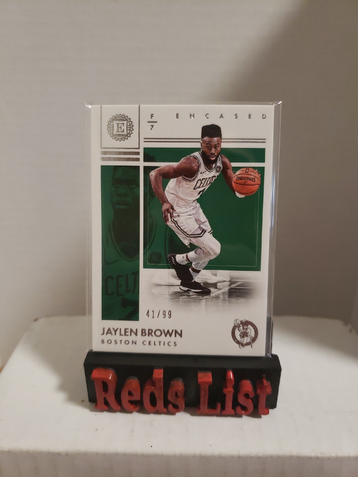 2017-18 Panini Encased 41/99 Jaylen Brown #47 Boston Celtics 