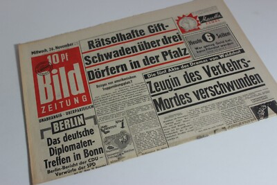Bildzeitung 26.11.1958 November gift 62. 63. 64. 65th Birthday Berlin