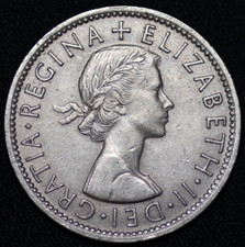 GREAT BRITAIN ~ 1957 ~ Florin ~ XF+ ~ World Coin  W-#151