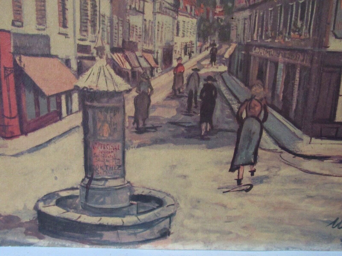 Maurice Utrillo RARE ORIGINAL OLD Print, French, 1883-1955 | eBay