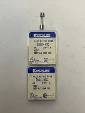 FERRAZ SHAWMUT GGM4-MSC FAST ACTING FUSE 4A 125VAC (10 TOTAL FUSES)