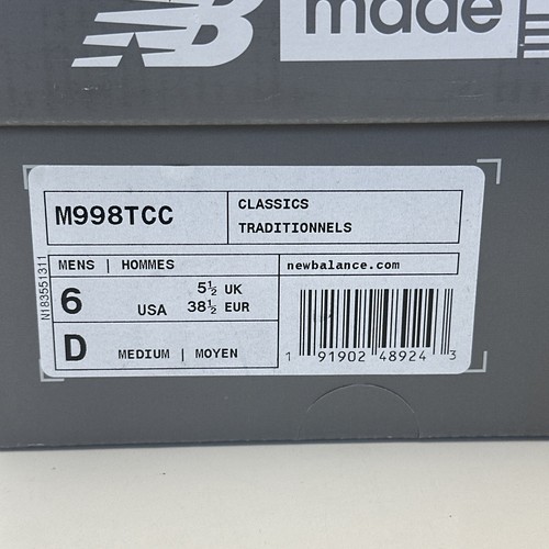 New Balance M998CT HECHO EN EE. UU. Color Curry NUEVO TALLA 6 - Imagen 2 de 10