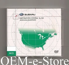 2010 2011 Subaru Outback Wagon & Legacy Navigation DVD MID Coast U.S CANADA Map