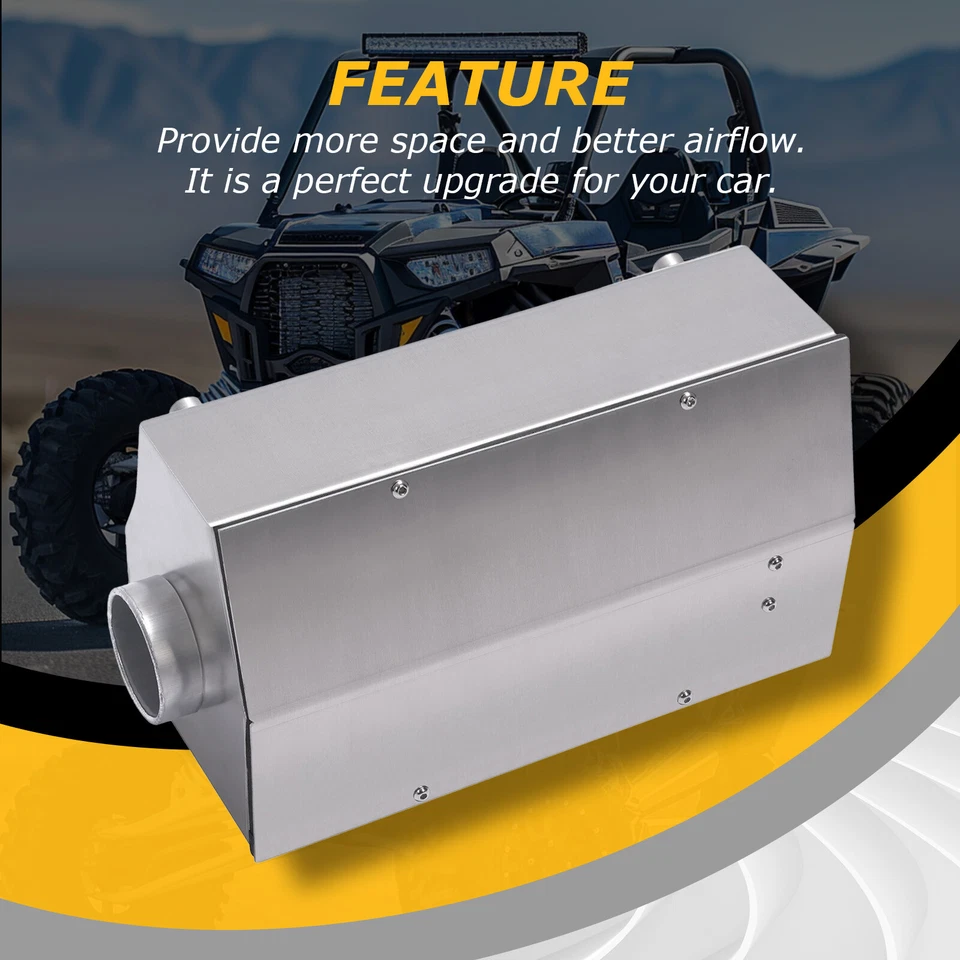 Caja de aire de admisión de aleación de aluminio 2-6 HP para Polaris RZR XP XP4 1000 Turbo S 2014-23 Foto 4 de 4