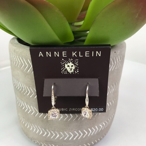 Anne Klein Flawless Cubic Zirconia Lever-back Drop Women Elegant Earrings for sale online | eBay