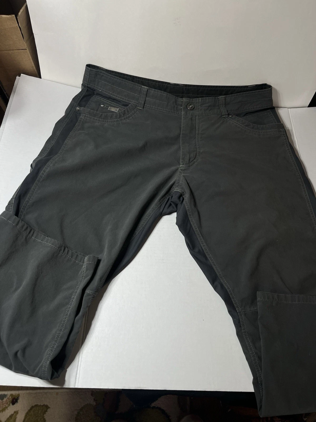 Kuhl Radikl Pants Dark Gray Stretch Hiking Fishing Outdoors Men’s 38 X 29”